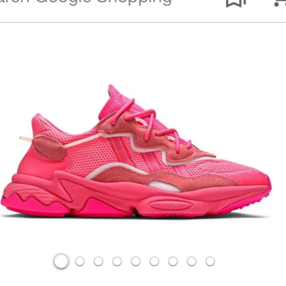 Adidas Mens Pink Ozweego Shoes